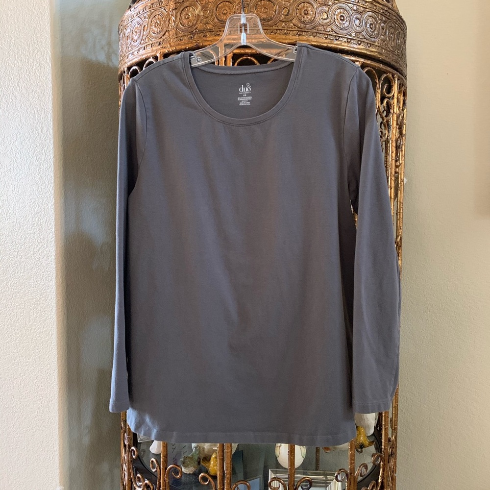 Duo Maternity Tee Shirt Long Sleeved L